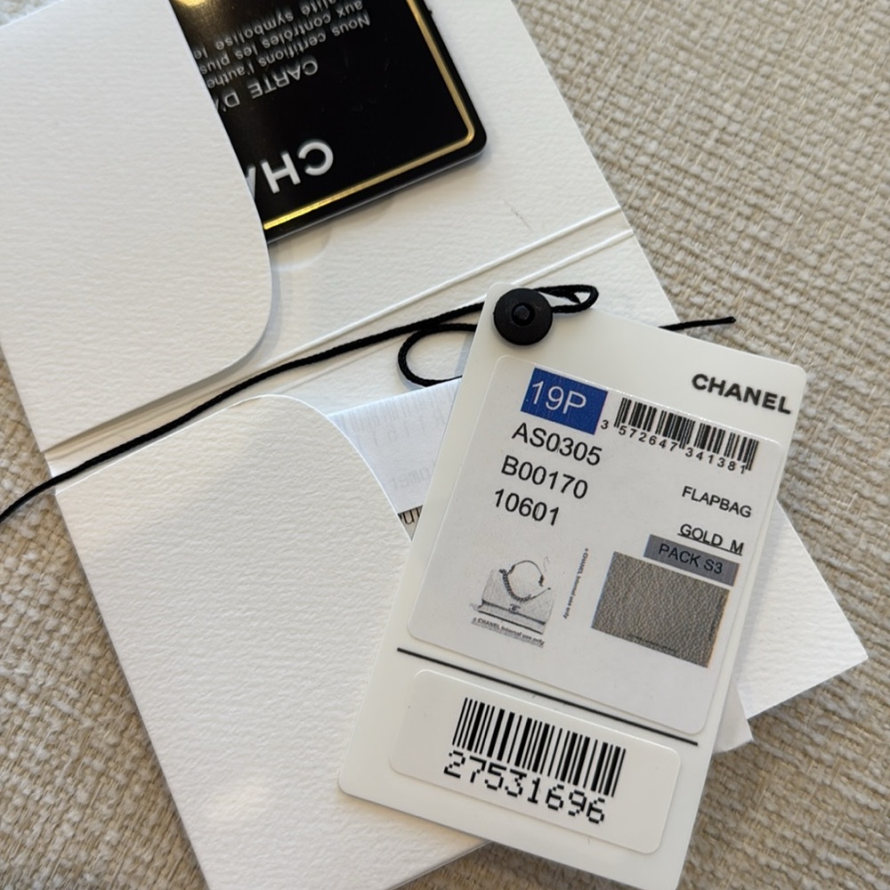 Chanel flapbag veau graine/ white - Picture 12 of 15